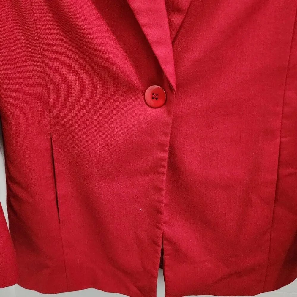 Lot of‎ 2 Mary Kay Women's Button Up Blazer Jackets Red Embroidered Size 2/2P